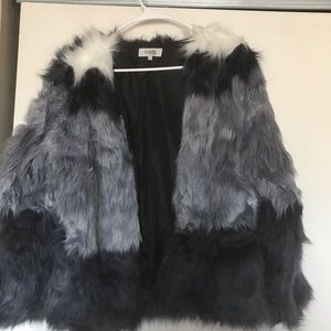 Faux fur coat